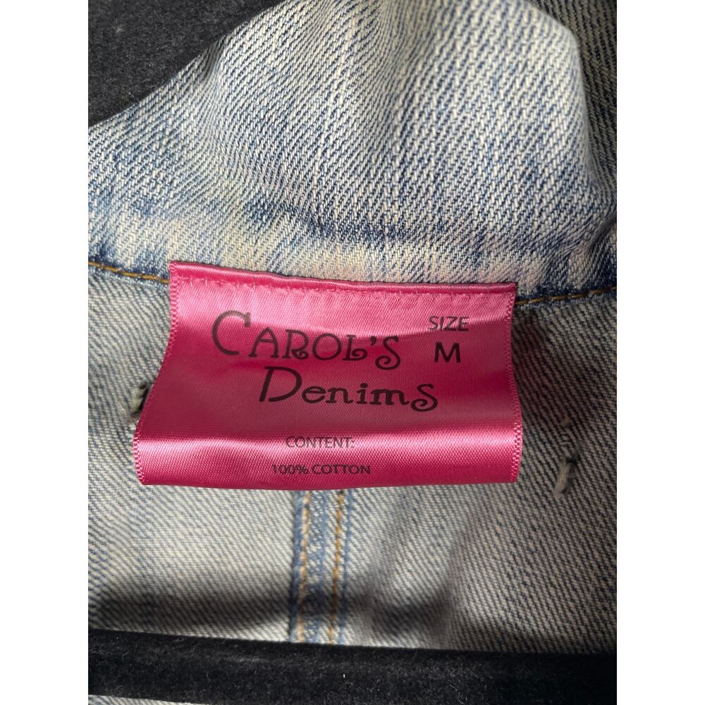 Carol's Denims Women's Denim Jacket Y2K Size M - Picture 3 of 8